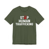 Stop Human Trafficking Jersey Tee | Donate to the ACLU - Military Green