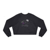 Fueled by Coffee & Feminist Rage Cropped Fleece Pullover - Dark Heather