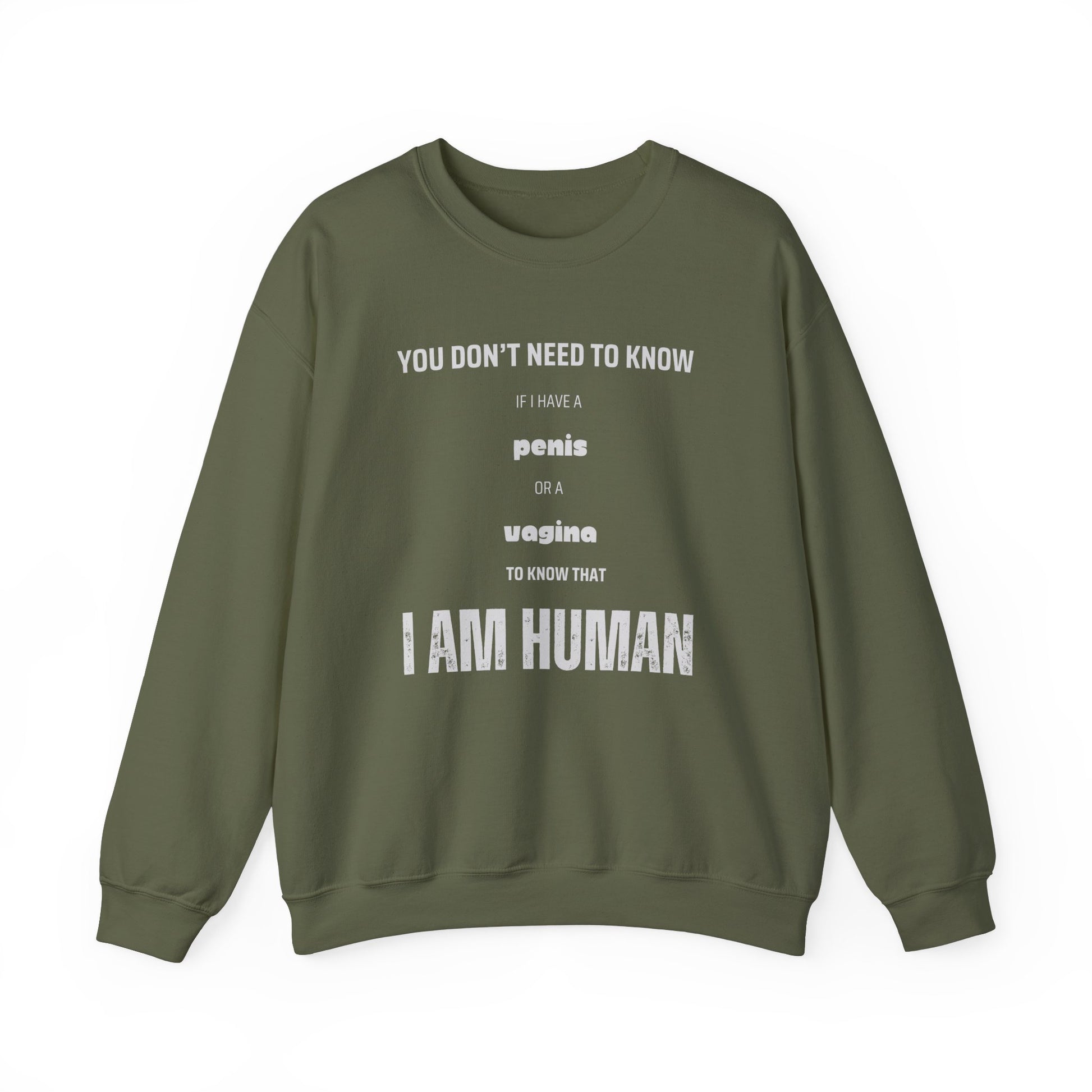 I Am Human - Inclusivity Unisex Sweatshirt - empowHERbyHeidi