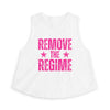 Remove the Regime Crop Tank - White