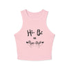 Hi, Bi Not Bye-Bye Micro Rib Racer Tank - Faded Rose