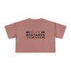 Don't Let the Bastards Grind You Down Crop Tee - Hazy Pink
