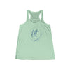 FDT Floral Flowy Tank - Chalky Mint