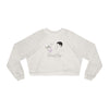 Fueled by Coffee & Feminist Rage Cropped Fleece Pullover - Vintage White