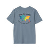 Save the World T-Shirt - Stone Blue