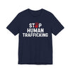 Stop Human Trafficking Jersey Tee | Donate to the ACLU - Navy