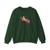 Naughty Santa Holiday Sweatshirt - Forest Green