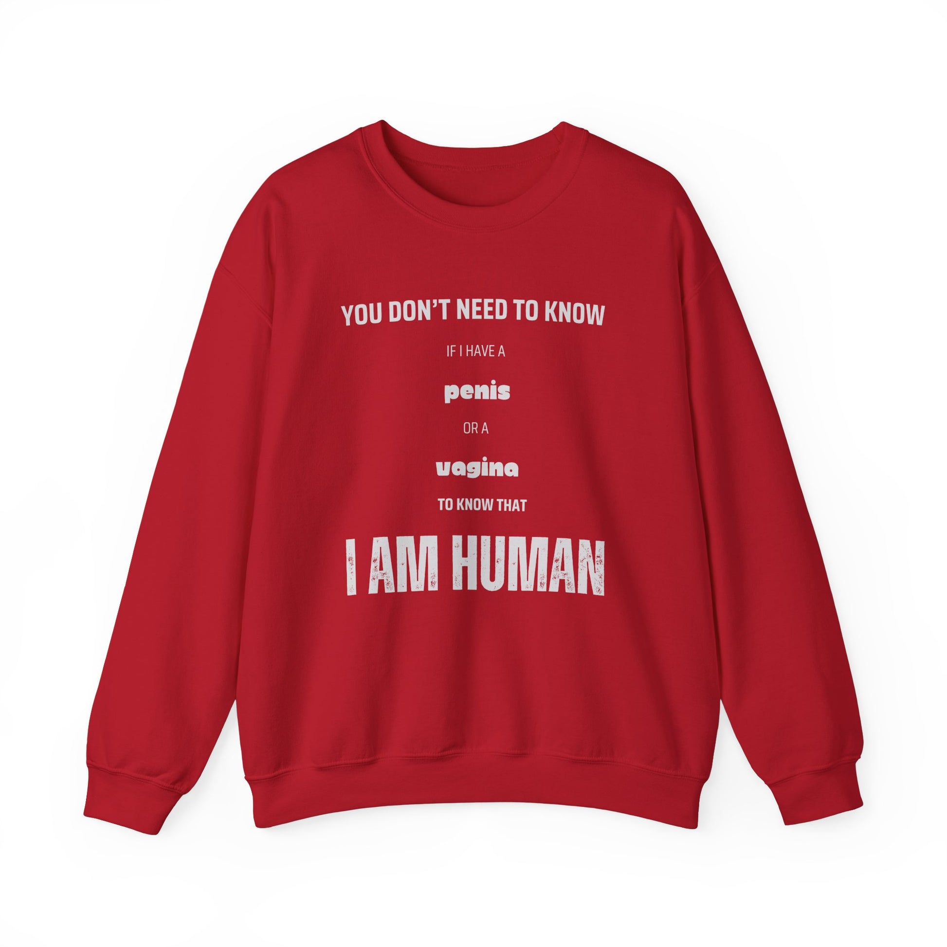 I Am Human - Inclusivity Unisex Sweatshirt - empowHERbyHeidi