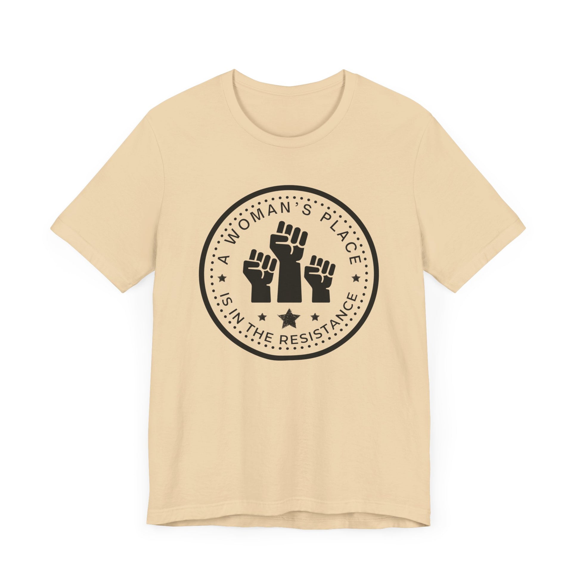 A Woman's Place is in the Resistance Jersey Tee - empowHERbyHeidi