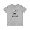 This is NOT Normal Semi Fitted V-Neck Tee - Sport Gray
