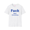 F*ck Mark Zuckerberg T-Shirt - Heather Cement