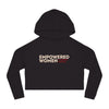Empowered Women Empower Women Cropped Hoodie - Faded Black