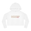 Empowered Women Empower Women Cropped Hoodie - Vintage White