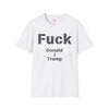 F*ck Donald J Trump Jersey Tee - Heather Cement