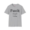F*ck Donald J Trump Jersey Tee - Sport Gray