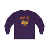 I Want Abs...olutely All the Tacos Long Sleeve T-Shirt - Heather Purple