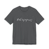 Simple Math Chalk Tee - Asphalt Slub
