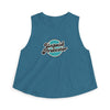 Unpaid Protestor Crop Tank - Heather Deep Teal