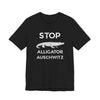 Stop Alligator Auschw*tz Jersey Tee - Black