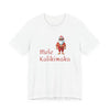 Mele Kalikimaka Hawaiian Santa Jersey Tee - White