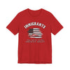 Immigrants Are What Make America Great Jersey Tee - Red