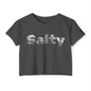 Sweet & Salty Collection Crop Tops - Charcoal