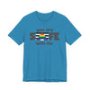 You Are Safe With Me Jersey Tee - Aqua
