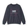 Exist Loudly Sweatshirt - Equality Shirt - Heather Sport Dark Navy