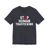 Stop Human Trafficking Jersey Tee | Donate to the ACLU - Heather Sport Dark Navy