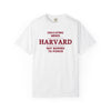 Harvard - Educating Minds, Not Bowing to Power T-Shirt - Heather Cement
