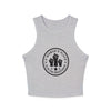 A Woman's Place is in the Resistance Micro Rib Racer Tank Top - Athletic Heather