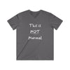 This is NOT Normal Semi Fitted V-Neck Tee - Charcoal