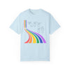 Gay AF Rainbow Sign Language T-Shirt - Chambray