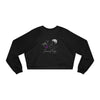 Fueled by Coffee & Feminist Rage Cropped Fleece Pullover - Black Heather