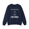 I Am Human Sweatshirt - Navy