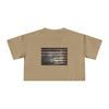 Nation in Distress | Upside-Down American Flag | Crop Tee - Sand