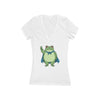 Protest Frog Slim Fit V-Neck - White