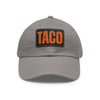 TACO Leather Patch Hat - Grey / Black patch