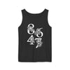 Floral 8647 Cotton Tank Top - Black