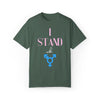 I Stand with Trans Rights T-Shirt - Blue Spruce