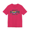You Are Safe With Me Jersey Tee - Fuchsia