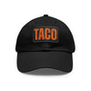 TACO Leather Patch Hat - Black / Black patch