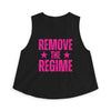 Remove the Regime Crop Tank - Black