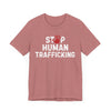 Stop Human Trafficking Jersey Tee | Donate to the ACLU - Heather Mauve