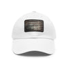 Upside-Down American Flag Dad Hat - Heather Cement