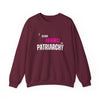 I Stand Against the Patriachy Sweatshirt - Faded Wine