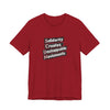 Solidarity Creates Unstoppable Movements "SCUM" Jersey Tee - Antique Cherry Red