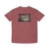 Distressed Nation - Upside-Down American Flag Protest Tee - Faded Wine