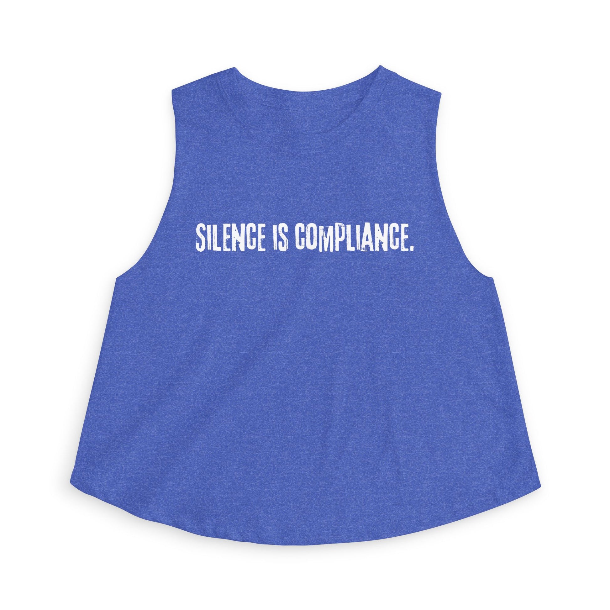 Silence is Compliance Crop Tank - empowHERbyHeidi