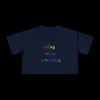 Dare to be Different - Pride Crop Tee - empowHERbyHeidi